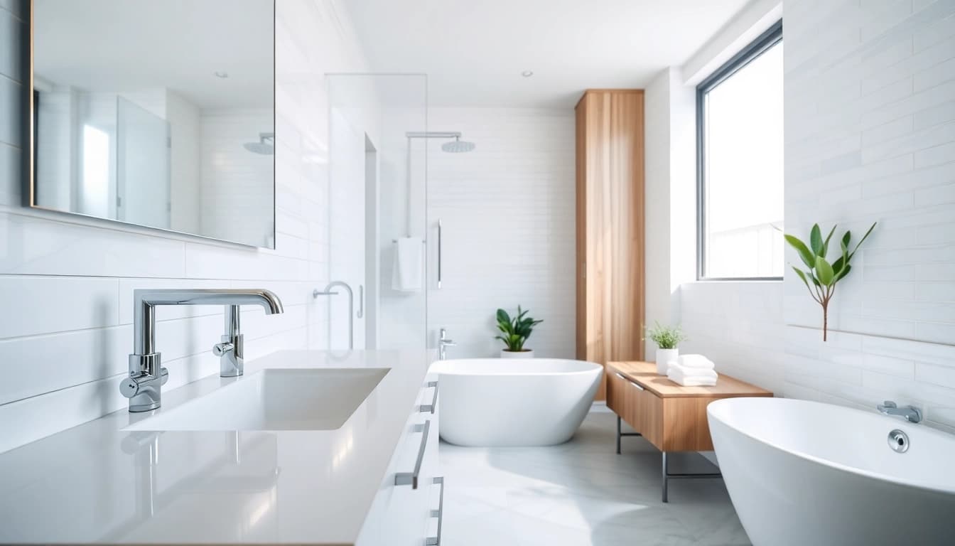 Enhance your space with bathroom renovations near me showcasing modern design elements.