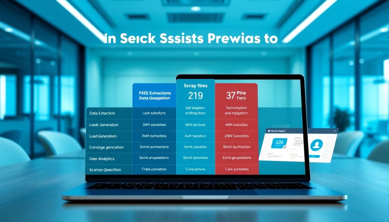 Compare sales navigator scraper pricing plans highlighting key benefits and features.