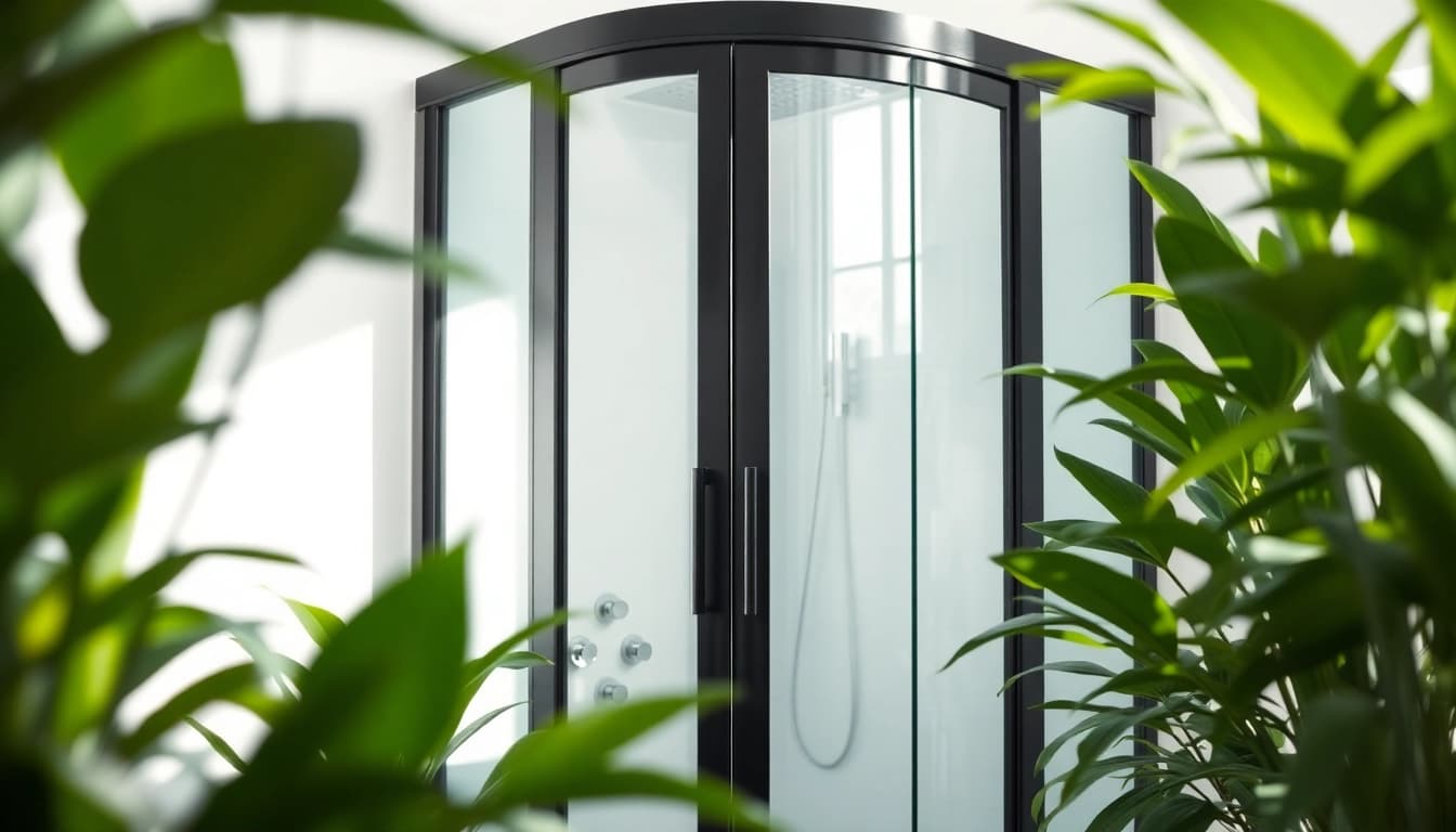 Erleben Sie die elegante sonni Duschkabine mit modernem Design in einem stilvollen Badezimmer.