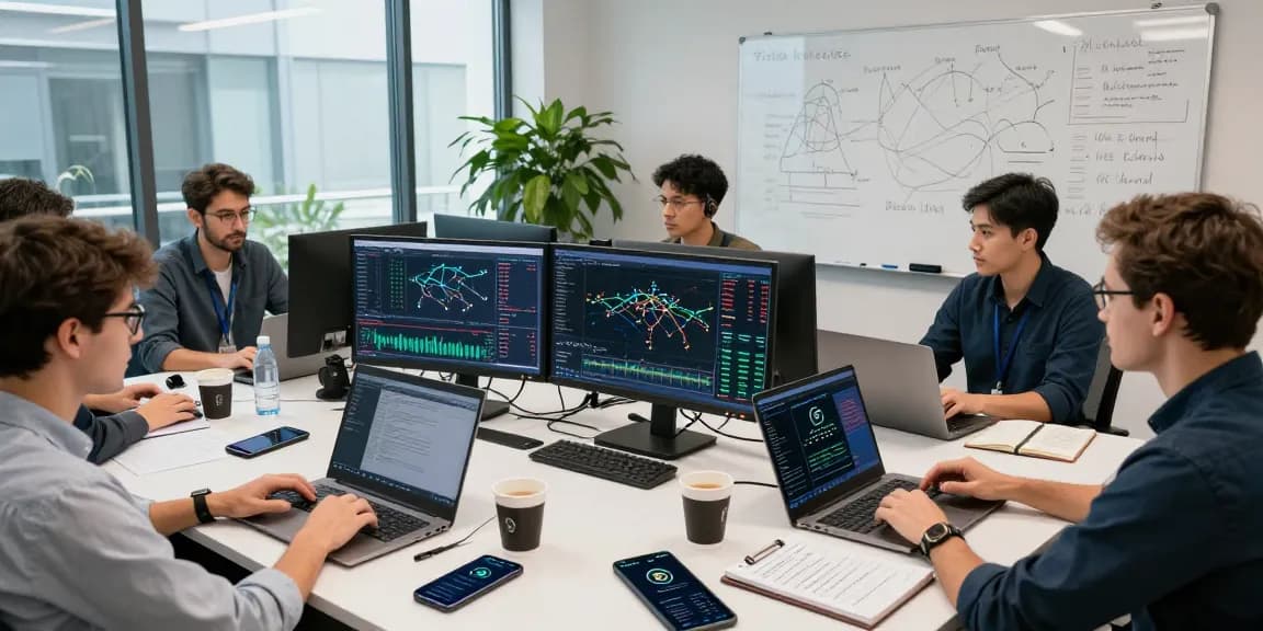 Bitcoin mining company analysis in a collaborative crypto workspace showcasing blockchain performance metrics and security strategies.