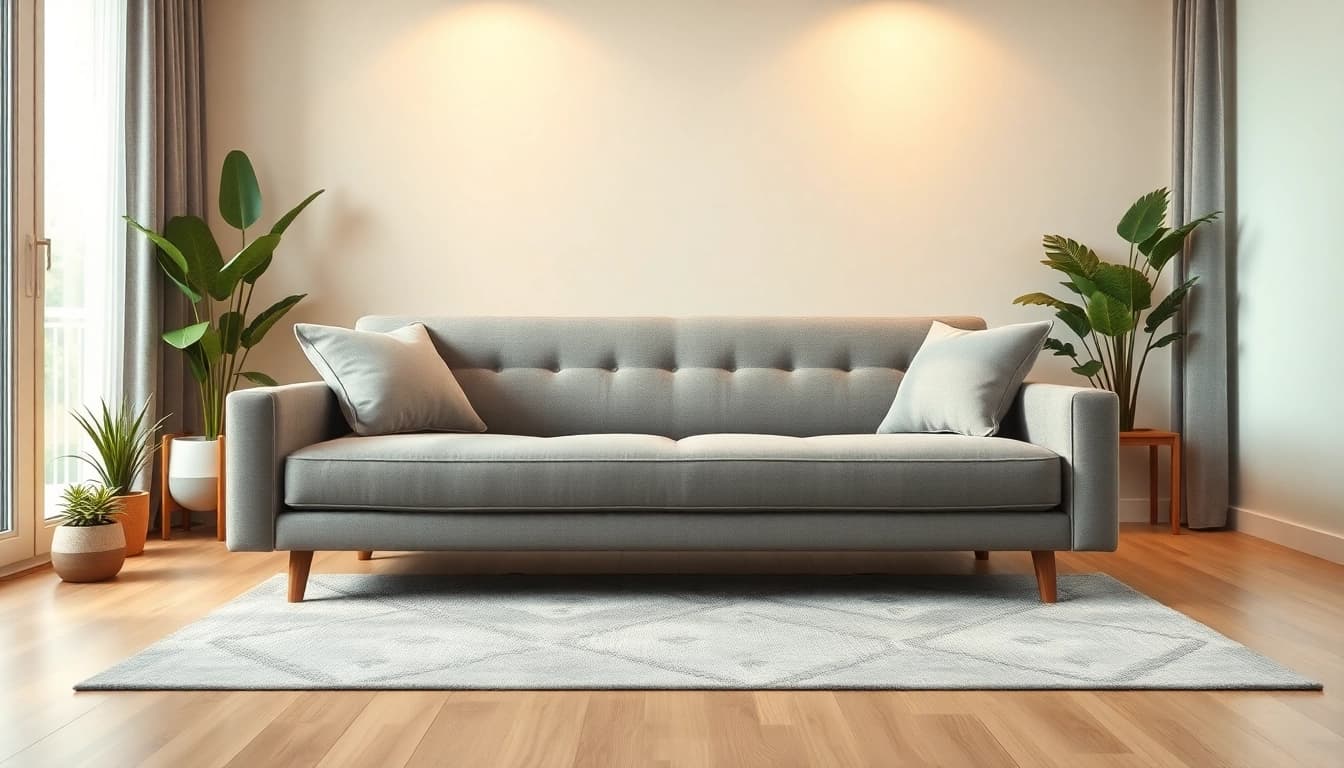 Explore a chic sofa bed uk with a modern design in a cozy living room setting.