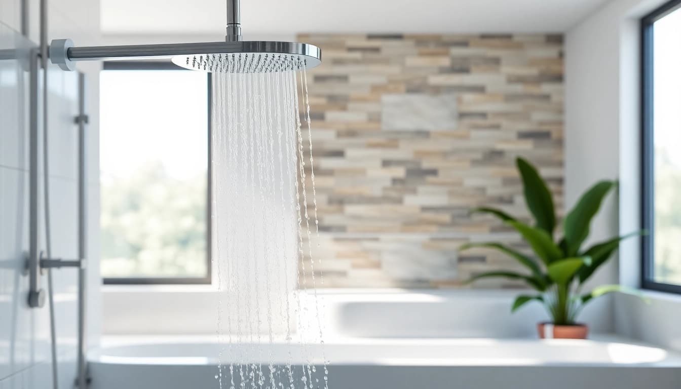 Experience elegant showers Australia with a stunning modern bathroom showcasing luxury features.