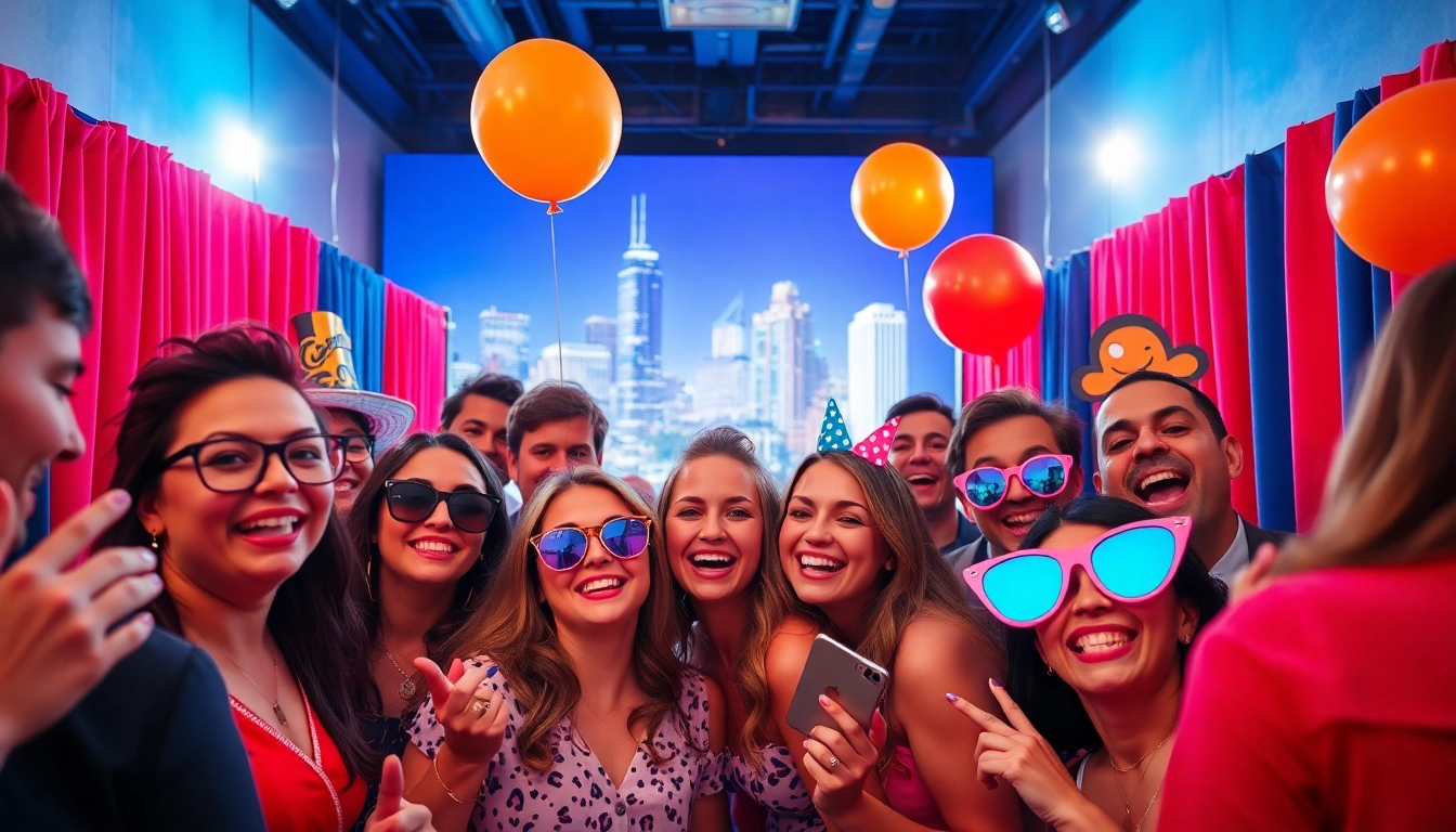 Capture fun moments with a photo booth Chicago setup at an exciting event.