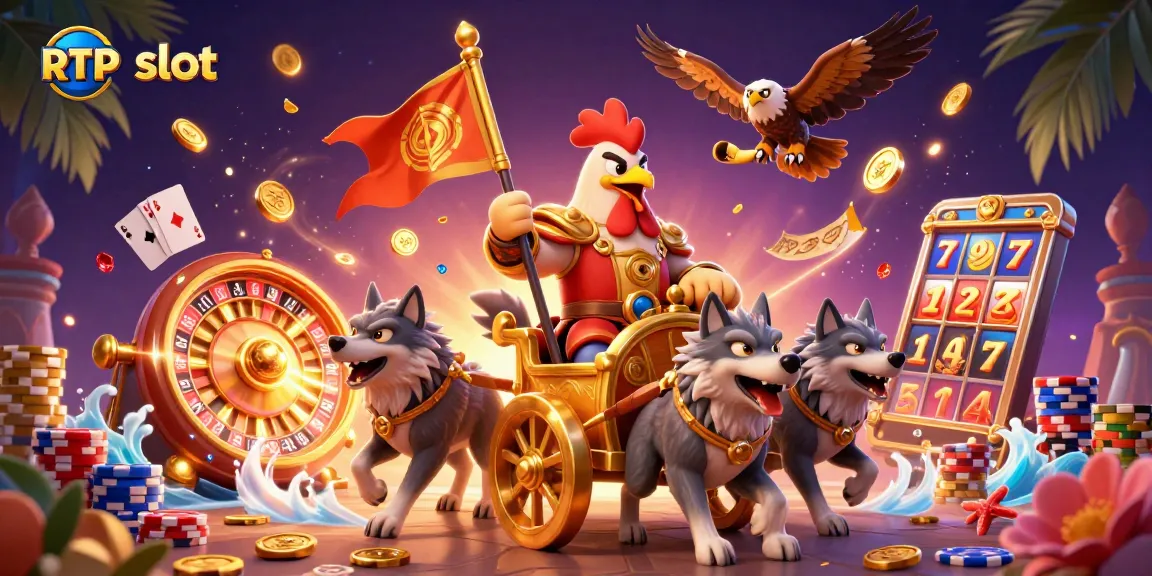 Engage with the exciting world of RTP slot games featuring a vibrant 3D cartoon scene