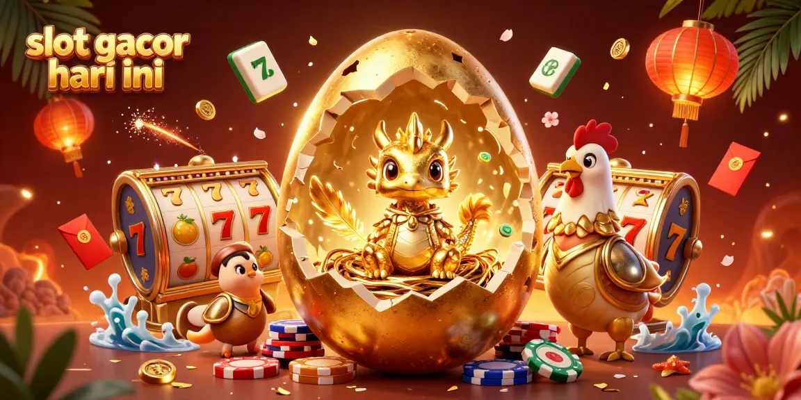 Engage in exciting gameplay with slot gacor hari ini as a golden dragon emerges from a poker chip nest.