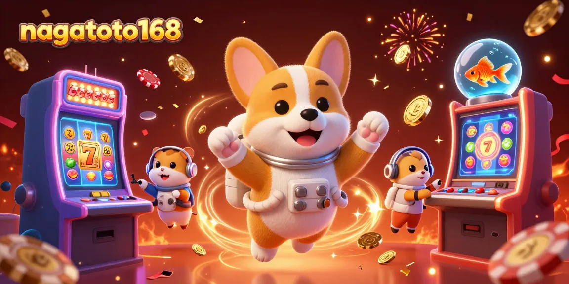 Gali jackpot seru di nagatoto168 saat corgi astronot menikmati kasino luar angkasa dengan mesin slot mengagumkan