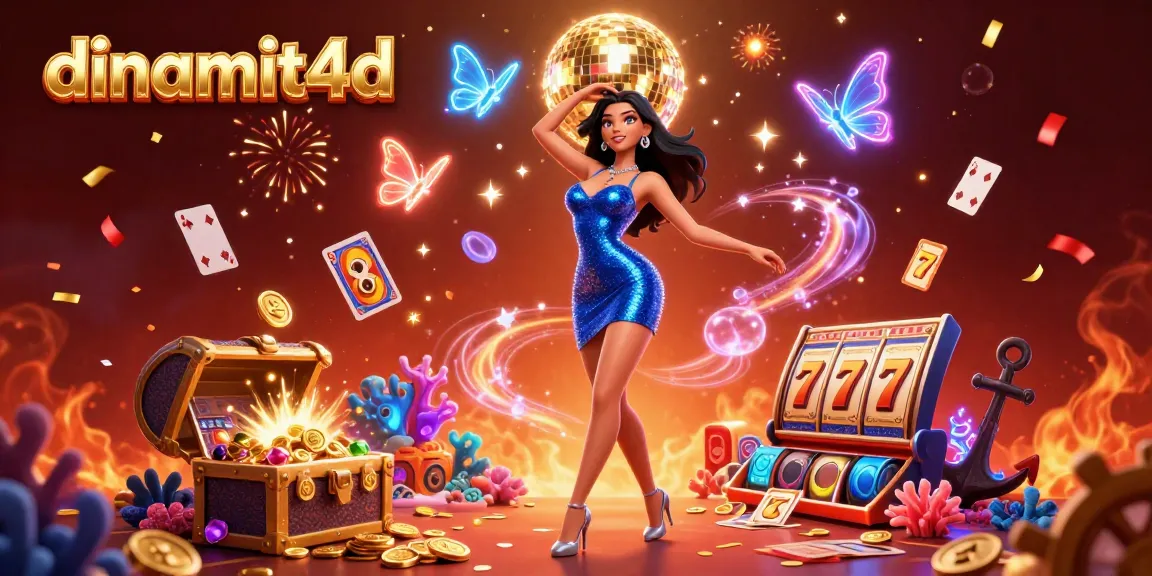 Experience the vibrant slots at dinamit4d with dazzling lights, gold coins, and immersive gameplay.