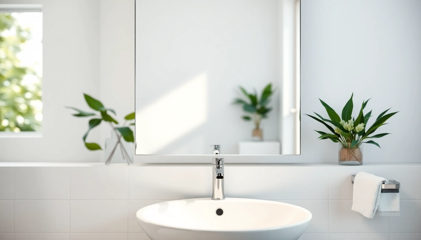 Enhance your space with a modern mirror light mirror reflecting elegance and warmth.