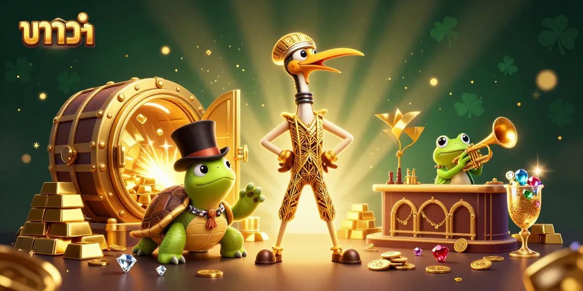 Play บาคาร่า with excitement in an ultra-detailed 3D illustration packed with casino treasures.