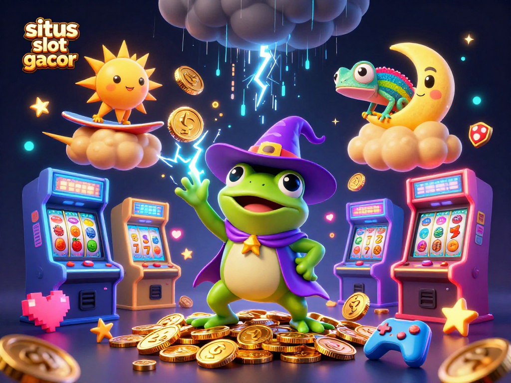 Experience winning at situs slot gacor with engaging characters and vibrant casino elements!