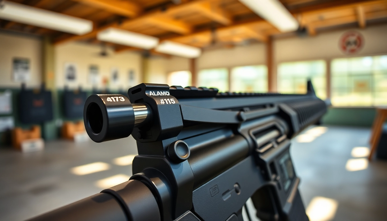 View of the Alamo 15 trigger showcasing its sleek design and functionality.
