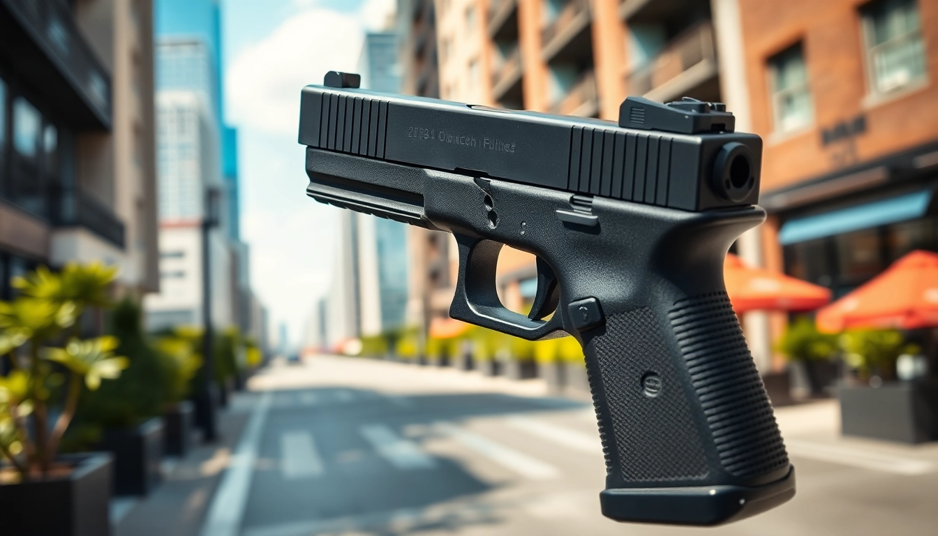 Showcase glock 17 slide showcasing its precision engineering and sleek design.