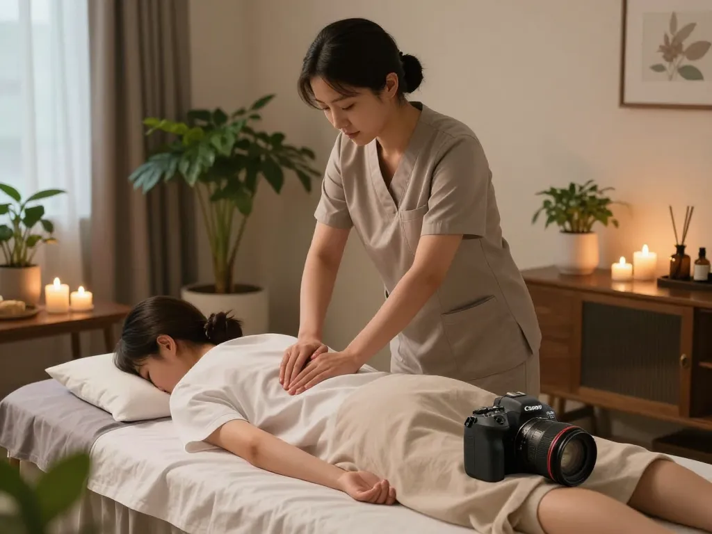 Experience soothing 서울출장마사지 as a therapist provides personalized care in a calming home environment.