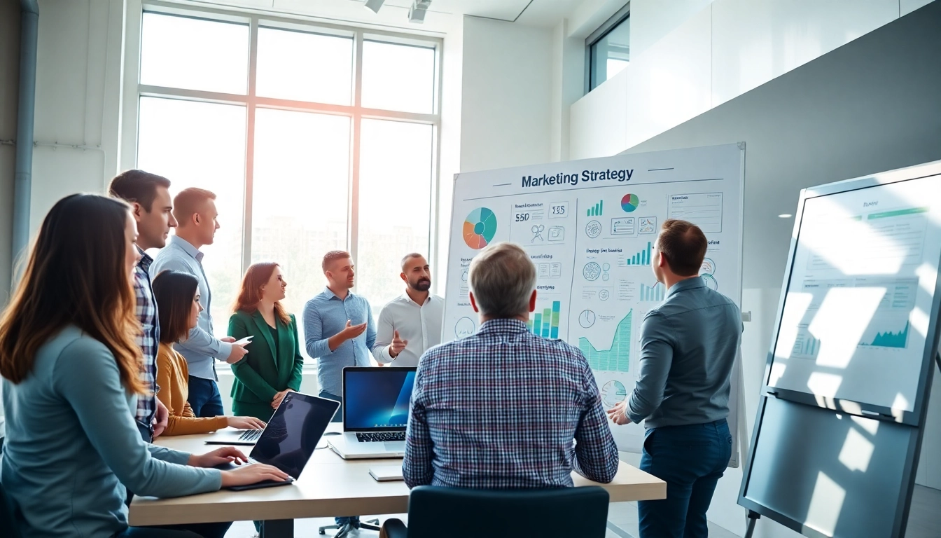 Anbieter suchmaschinenoptimierung in einem modernen Büro mit einem engagierten Marketingteam.