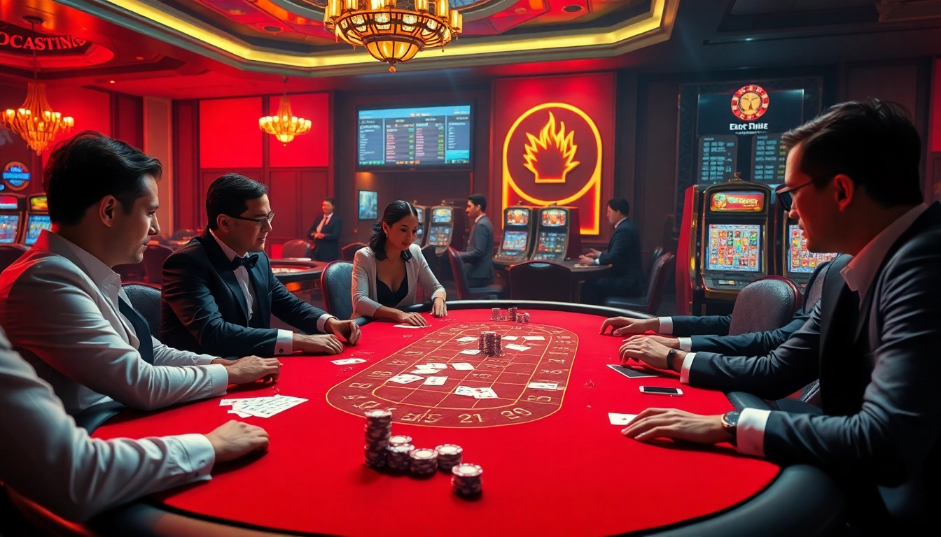 Participez à des jeux à enjeux élevés dans un luxueux casino en ligne France avec des actions de poker et de roulette.