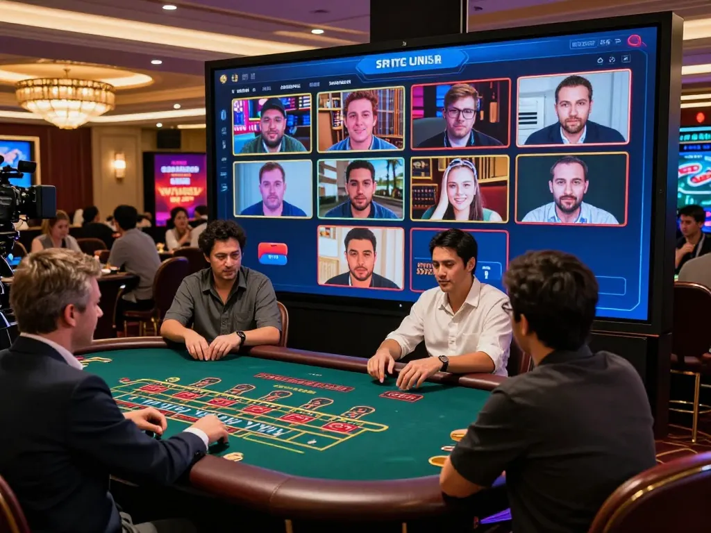 Exciting online baccarat gaming scene showcasing live dealer action and vibrant casino atmosphere.