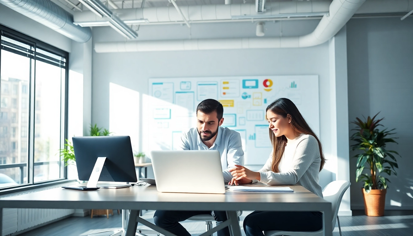 Webflow Agentur entwirft digitale Lösungen in einem modernen Büro mit kreativen Designs.