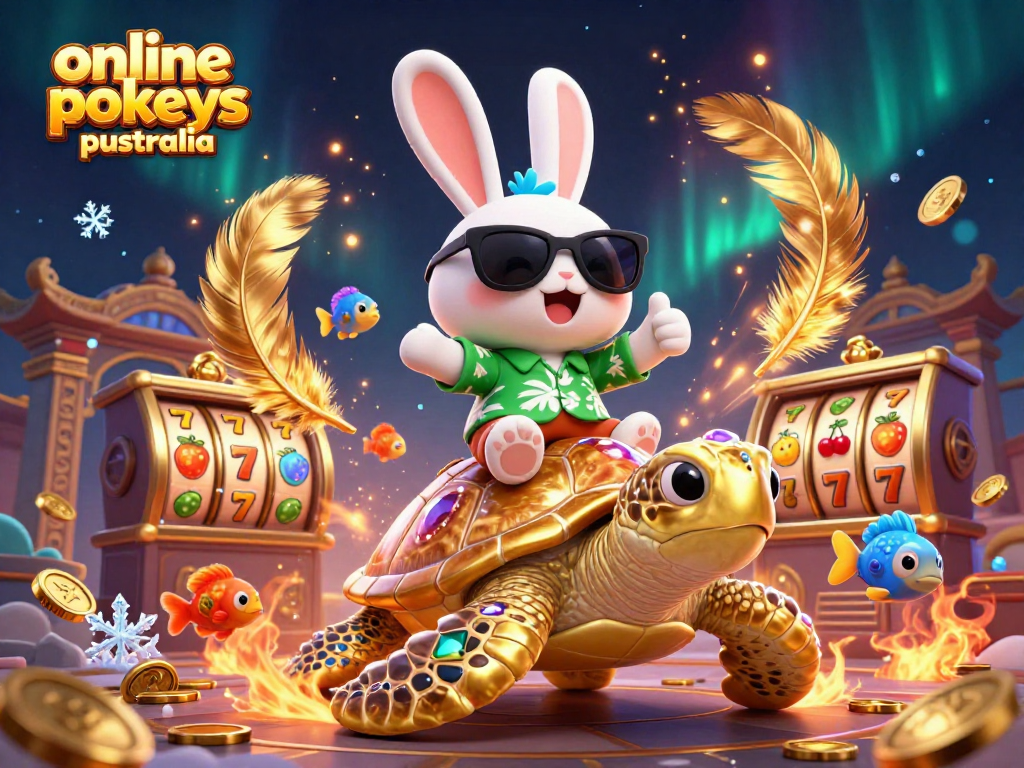Spin and win at top online pokies Australia with vibrant scenes of luck and rewards.