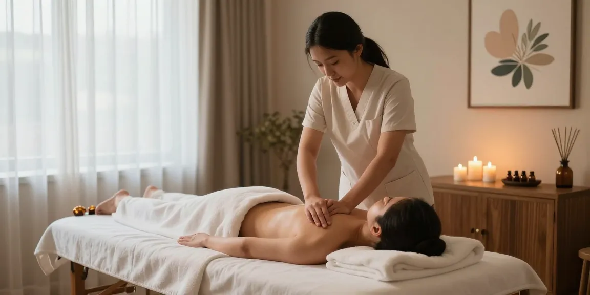 Relaxing Swedish massage experience at https://www.makangs.com/ featuring calming spa ambiance and therapeutic elements.