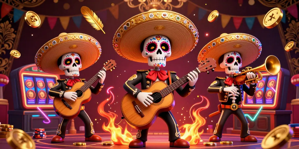 Play exciting loket88 slot games with dynamic visuals featuring vibrant mariachi musicians, gold coins, and thrilling atmosphere.