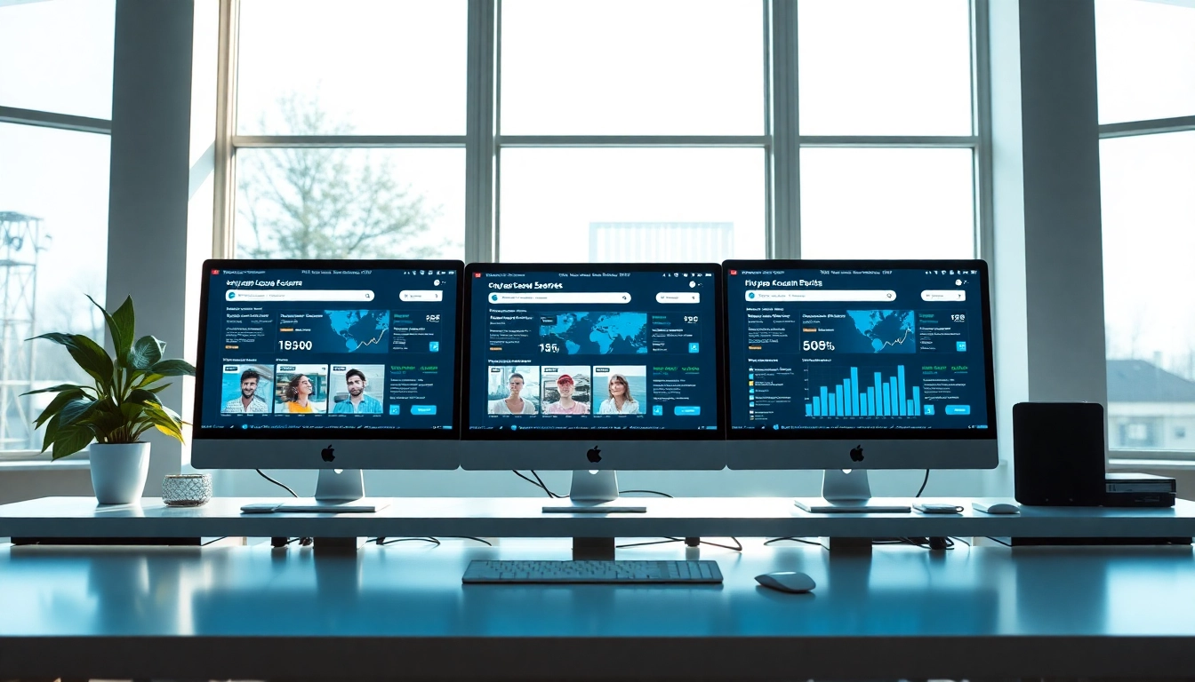 Onlyfans account search engine interface displayed in a modern digital workspace.