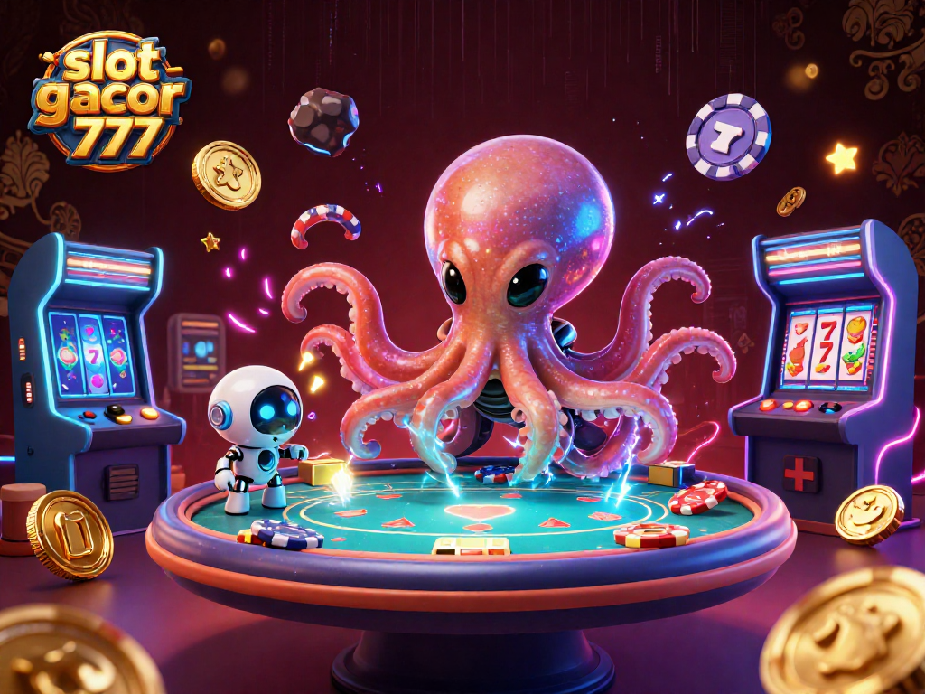 Engage with slot gacor 777 in a vibrant, alien-themed casino environment