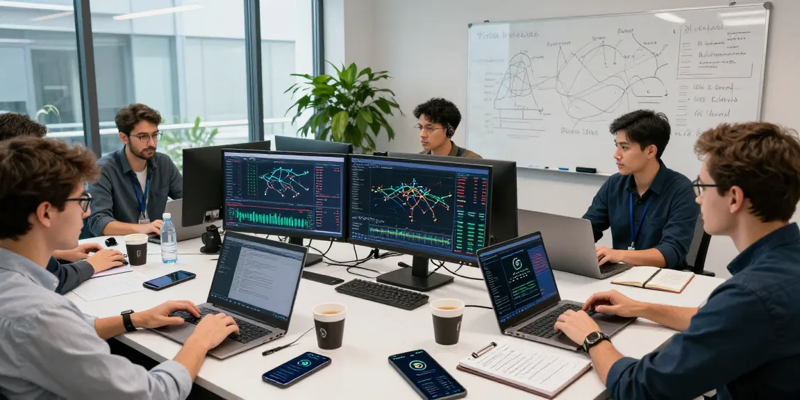 Bitcoin mining company analysis in a collaborative crypto workspace showcasing blockchain performance metrics and security strategies.