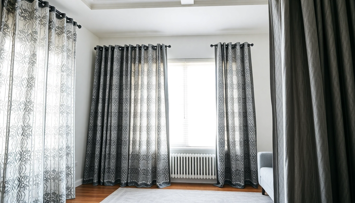 Verduisterende gordijnen in een sfeervolle woonkamer met moderne decoratie.