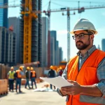 Manhattan General Contractor guiding a construction project in a vibrant urban setting.