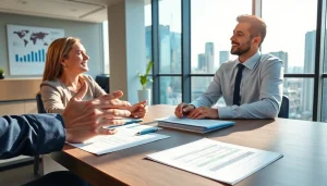 카드 한도 현금화를 주제로 상담하는 전문 금융 상담사와 고객 모습