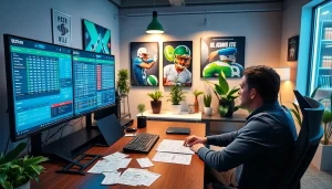 Engaging workspace showcasing best sports betting sites for Brazil with analysis and betting odds.