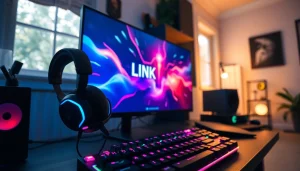 Jelajahi link gacor unogg game dengan setup gaming modern dan pencahayaan dinamis.