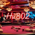 Experience the high-energy excitement of Hi8802 in this vibrant poker scene.