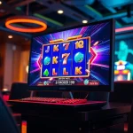 Merayakan kemenangan di pakde4d slot dengan suasana gaming yang menegangkan dan cerah.