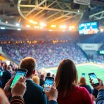 Explore the best sports betting sites India with engaged users in a vibrant sports arena.