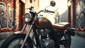 Verkaufen Sie Ihre wirtschaftliche Royal Enfield auf https://moto-ankauf.de/royal-enfield-verkaufen in einer urbanen Umgebung.