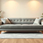 Explore a chic sofa bed uk with a modern design in a cozy living room setting.
