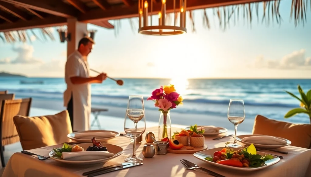 Indulge in exceptional Sint Maarten private chef culinary experiences at a beachfront villa.