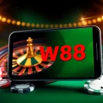 Experience thrilling gameplay with W88 link in a luxurious online casino setting.