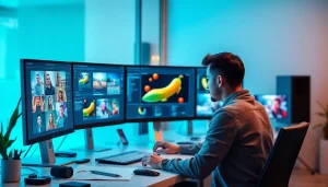 Nano Banana Pro AI image editing in a modern office setting showcasing advanced features and user engagement