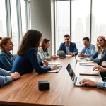 Engaging collaboration on Strategy Capture Management in a modern office setting.