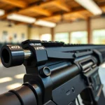 View of the Alamo 15 trigger showcasing its sleek design and functionality.