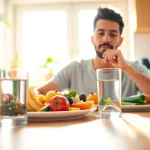 Embrace intermittent fasting with a healthful meal highlighting fresh ingredients.