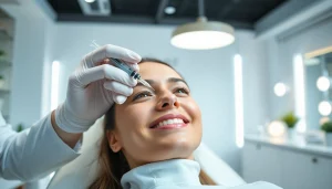 Client receiving Botox Nyack treatment in a serene medical spa environment.