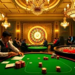 Exciting gambling scene featuring Marvelbet, with a dealer at a poker table and players engaging in high-stakes betting.