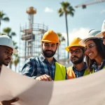 Construction team collaborating in Southern California, representing the southern california contractors association.