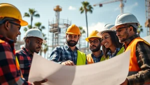 Construction team collaborating in Southern California, representing the southern california contractors association.