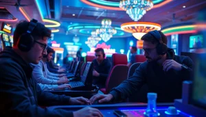 Engaging scene showing best csgo gambling sites reddit action in a vibrant casino atmosphere.