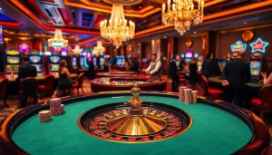 Feeling the thrill of winning at topclub with elegant roulette and poker action in a luxurious casino.