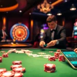 Exciting gambling experience at QQ88.life with a lively casino table and illuminated roulette wheel.